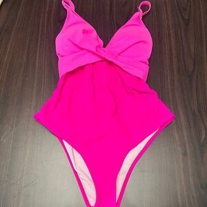 Vibrant Pink One-Piece Swimsuit